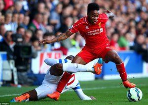 رحيم  استرلینگ|کوئینز پارک رنجرز 2 - 3 لیورپول / لیگ جزیره