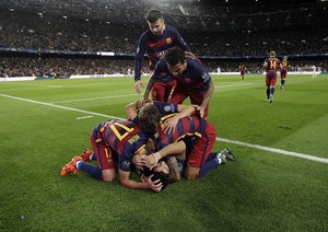 لوئیس سوارز|بارسلونا 2 - 1 باير لوركوزن / لیگ قهرمانان