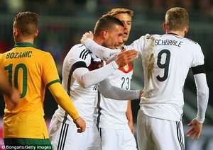 شادی بازیکنان آلمان