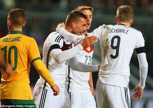 شادی بازیکنان آلمان|آلمان 2 - 2 استرالیا / دیدار دوستانه