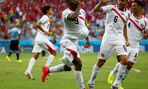 گل اول کاستاریکا به اروگوئه توسط کمپل