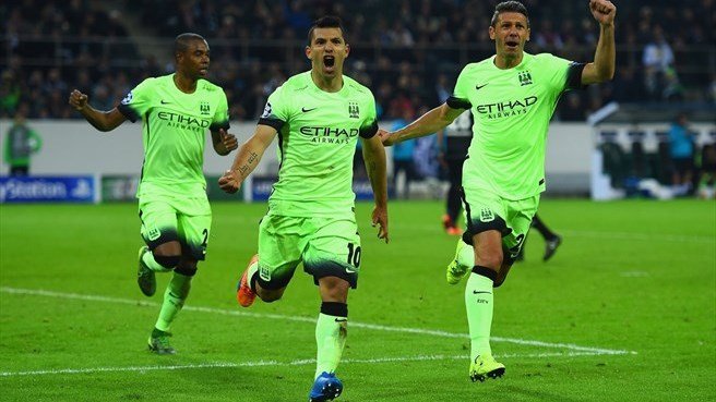 مونشن گلادباخ 1 - 2 منچستر سیتی / لیگ قهرمانان / گل های بازی