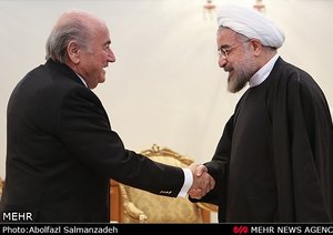 دیدار  سپ بلاتر با روحانی