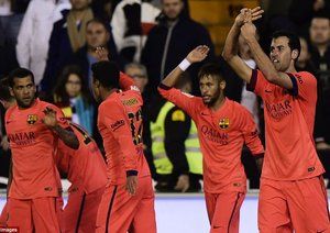 سرخیو بوسکتس|والنسیا 0 - 1 بارسلونا / لالیگا