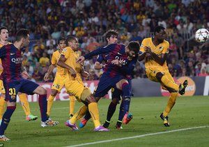 جرارد پیکه|بارسلونا 1-0 آپوئل / لیگ قهرمانان