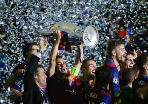 جشن قهرمانی بارسا|یوونتوس 1 - 3 بارسلونا / فینال لیگ قهرمانان