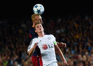 ژرمی متیو|بارسلونا 2 - 1 باير لوركوزن / لیگ قهرمانان