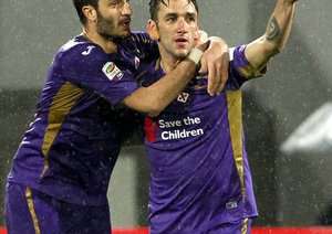 شادی بازیکنان فیورنتینا