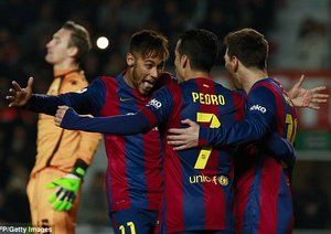 نیمار -مسی - پدرو|اِلچه 0 - 6 بارسلونا / لالیگا