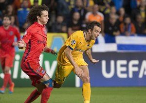 داوید لوئیز|آپوئل 0 - 1 پاریس سن ژرمن / لیگ قهرمانان