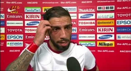 مصاحبه ی اشکان دژاگه پس از پیروزی ایران بر قطر