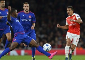 الکسیس سانچز|آرسنال 2 - 3 المپیاکوس / لیگ قهرمانان