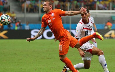 نیمه اول: هلند 0 - کاستاریکا 0 / تساوی در نیمه اول برای هلند و کاستاریکا