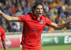 ادینسون کاوانی|آپوئل 0 - 1 پاریس سن ژرمن / لیگ قهرمانان