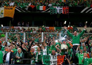 هواداران ایرلند|آلمان 1-1 ایرلند / مقدماتی یورو 2016