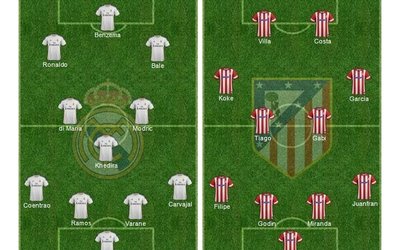 ترکیب رئال و اتلتیکو اعلام شد / کاستا در ترکیب اصلی