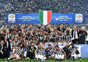 جشن بازیکنان یوونتوس