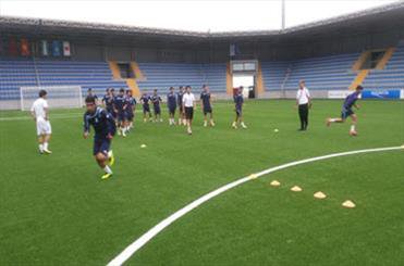 اولین تمرین تیم فوتبال نوجوانان در باکو برگزار شد/ امروز دیدار با قرقیزستان