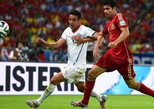 دیگو دا سیلوا کوستا|اسپانیا 0 –2 شیلی / مرحله گروهی جام جهانی