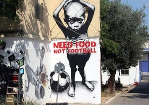 دیوارنوشت های ضد فیفا در برزیل