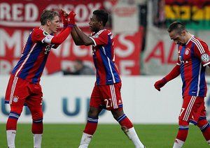 دیوید آلابا|بایرن مونیخ 2 - 0 اینتراخت بران شوایگ / جام حذفی