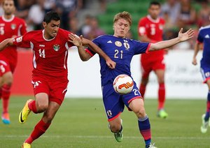 تقابل دو بازیکن|ژاپن 2 - 0 اردن / جام ملت های آسیا 2015