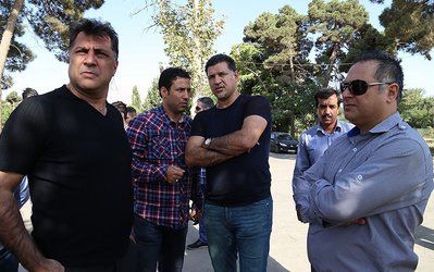 حاشیه‌های تمرین صبا | حضور میهمانان ویژه دایی