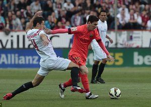 لیونل مسی|سه ویا 2 - 2 بارسلونا / لالیگا