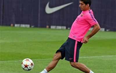 عکس روز | تمرینات سوارز برای حضور در ال‌کلاسیکو