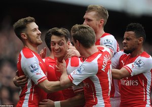 مسوت اوزیل|آرسنال 4 - 1 لیورپول / لیگ جزیره