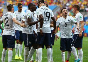 پل پوگبا|شادمانی پل پوگبا بعد از باز کردن دروازه نیجریه.