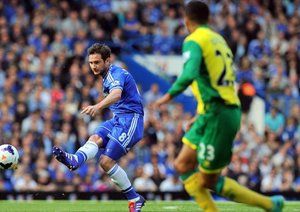 فرانک  لمپارد|ارسال زیبای فرانک لمپارد روی دروازه نوریچ