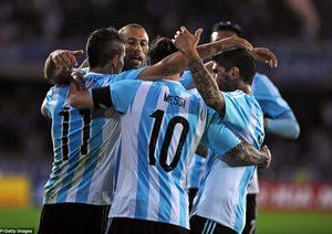 شادی بازیکنان آرژانیتن|آرژانتین 2 - 2 پاراگوئه / کوپا آمریکا