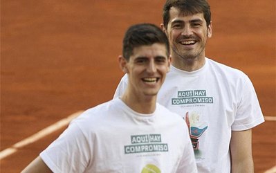 برخورد گرم دروازه‌بانان تیم های مادریدی قبل از فینال لیسبون+عکس