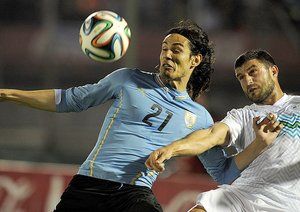 ادینسون کاوانی|عکس العمل ادینسون کاوانی در بازی مقابل اسلوونی.