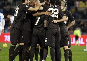 شادی بازیکنان رم|رم 2 - 1 اِمپولی / جام حذفی