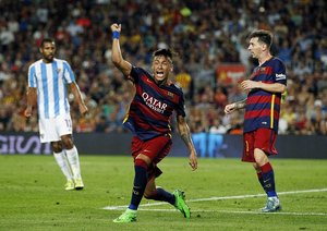 نیمار|بارسلونا 1 - 0 مالاگا / لالیگا