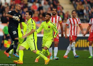 نیمار|آلمریا 1 - 2 بارسلونا / لالیگا