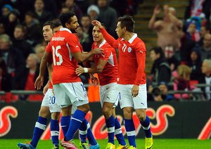 انگلیس 0-2 شیلی