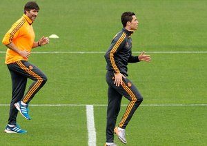 جلسه تمرینی رئال با حضور رونالدو پیش از فینال لیگ قهرمانان اروپا|کریستیانو رونالدو، در جلسه تمرینی رئال مادرید پیش از دیدار فینال لیگ قهرمانان اروپا برابر اتلتیکو مادرید شرک می کند.