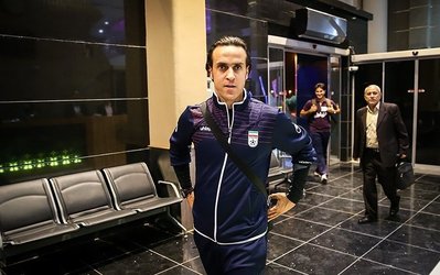 حضور علی کریمی و امیرآبادی در هیات عزاداری در ظهر عاشورا