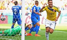 گل دوم کلمبیا به یونان