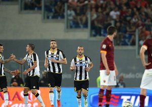 شادی بازیکنان اودینزه|رم 2 - 1 اودینزه / سری آ