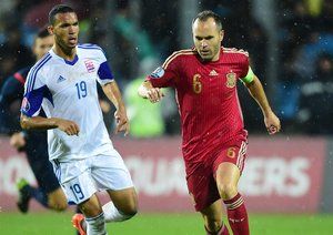 آندرس اینیستا|لوکزامبورگ 0 - 4 اسپانیا / مقدماتی یورو 2016