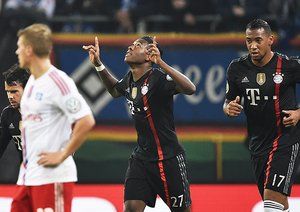 دیوید آلابا|هامبورگ 1 - 3 بایرن مونیخ / جام حذفی