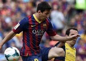 لیونل مسی|لیونل مسی هم در مقابل اتلتیکو کاری از پیش نبرد و نتوانست کمک به قهرمانی تیمش کند.