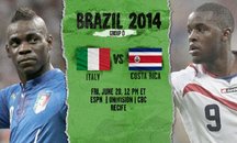 ایتالیا 0 - 1 کاستاریکا -