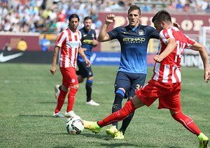 استوان یووتیچ|منچسترسیتی 2-2 المپیاکوس / گینس کاپ