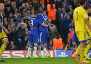 دیگو کاستا|چلسی 4 - 0 مکابی تل آویو / لیگ قهرمانان