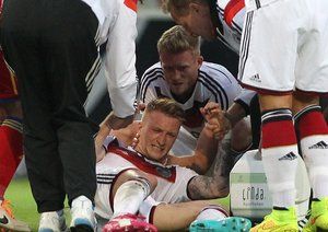 ماركو رویس|مصدومیت مارکو رویس در جریان دیدار با ارمنستان.